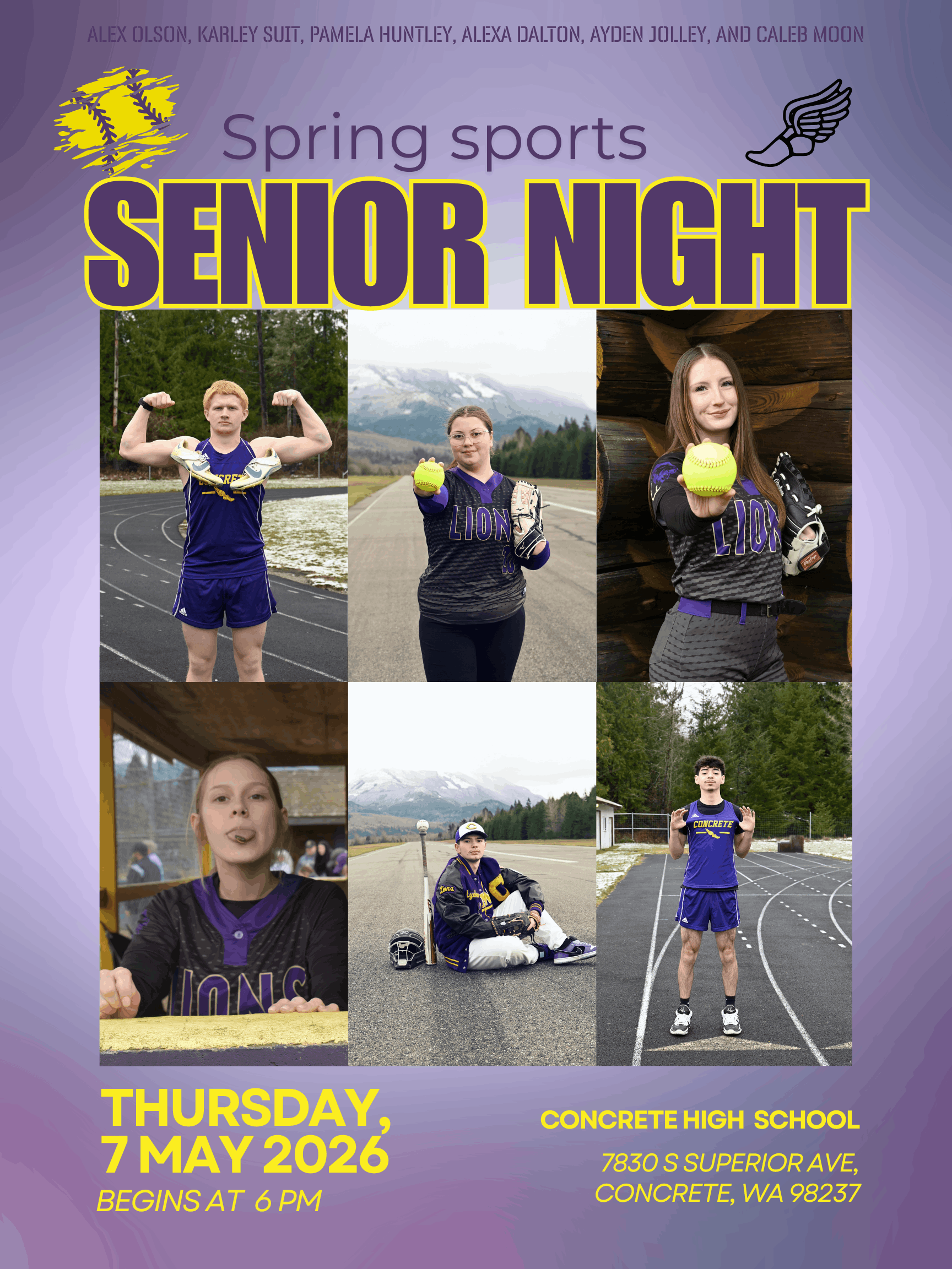 senior night flyer